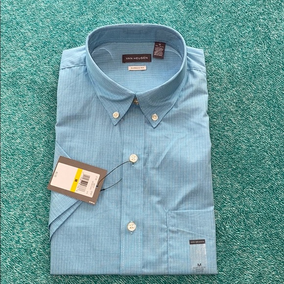 Short sleeve button down shirt Van Heusen medium - Picture 2 of 7